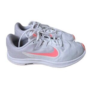 Nike Downshifter 9 Running Shoes Sneakers White Pink, Womens  Size 7